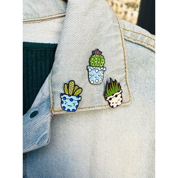 Angry Cactus Pin