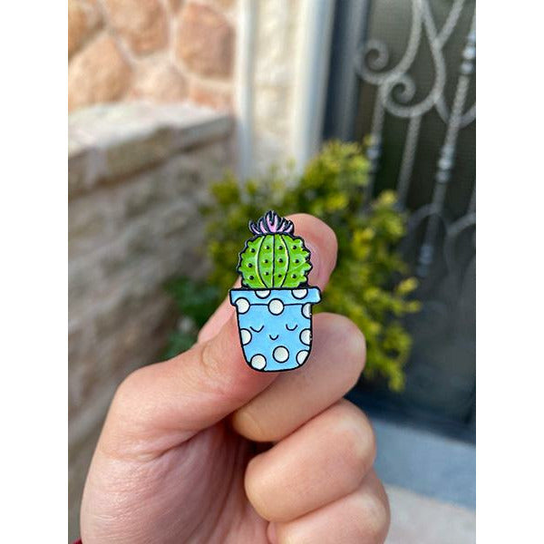 Flower Cactus Pin